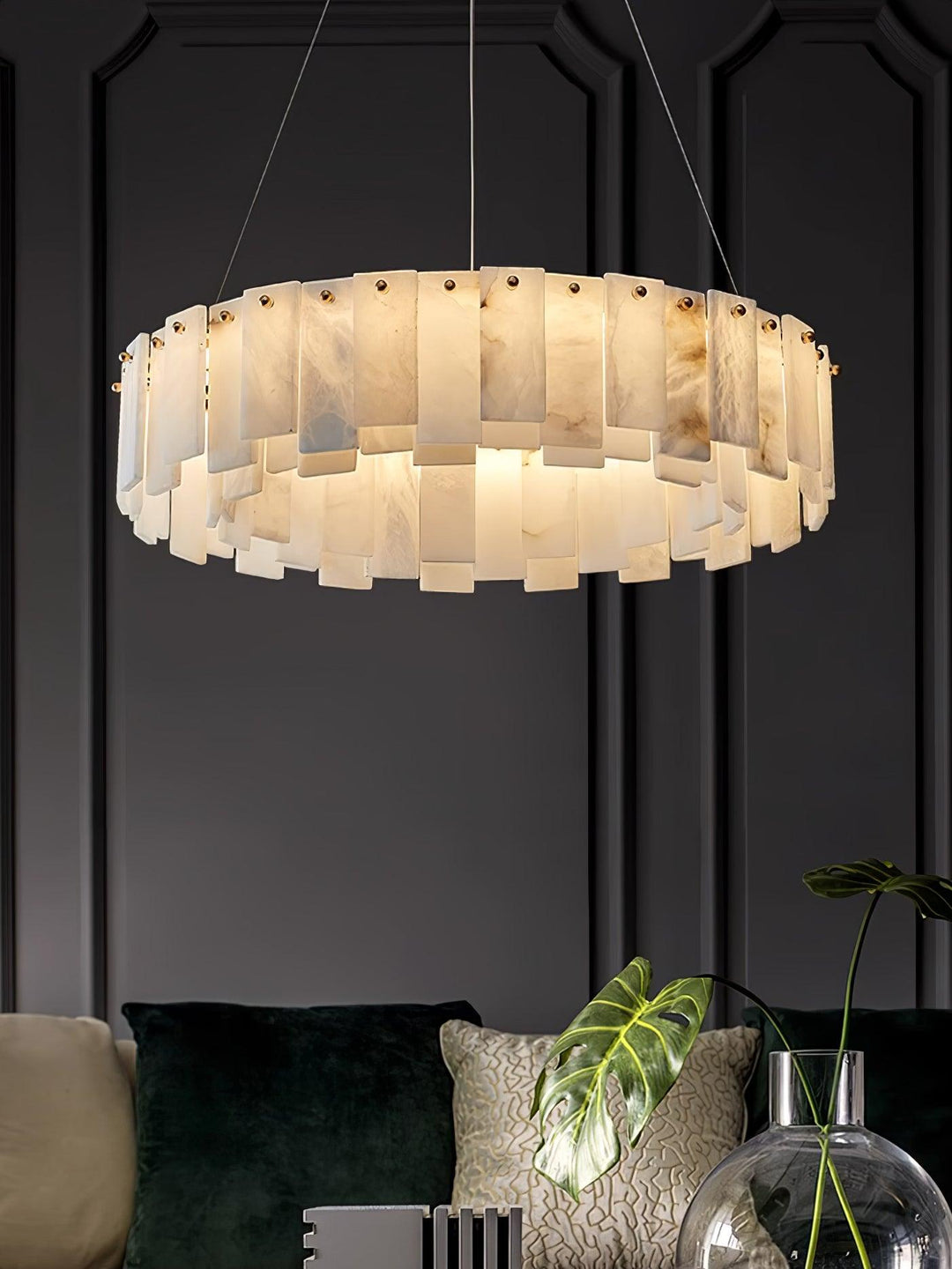 Celestial Alabaster Round Chandelier - Vakkerlight