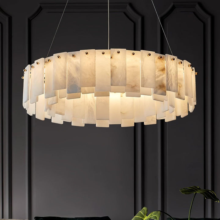 Celestial Alabaster Round Chandelier - Vakkerlight