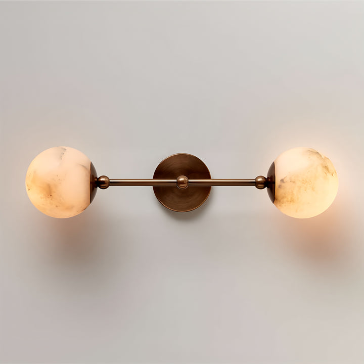 Celestial Double Alabaster Sconce - Vakkerlight