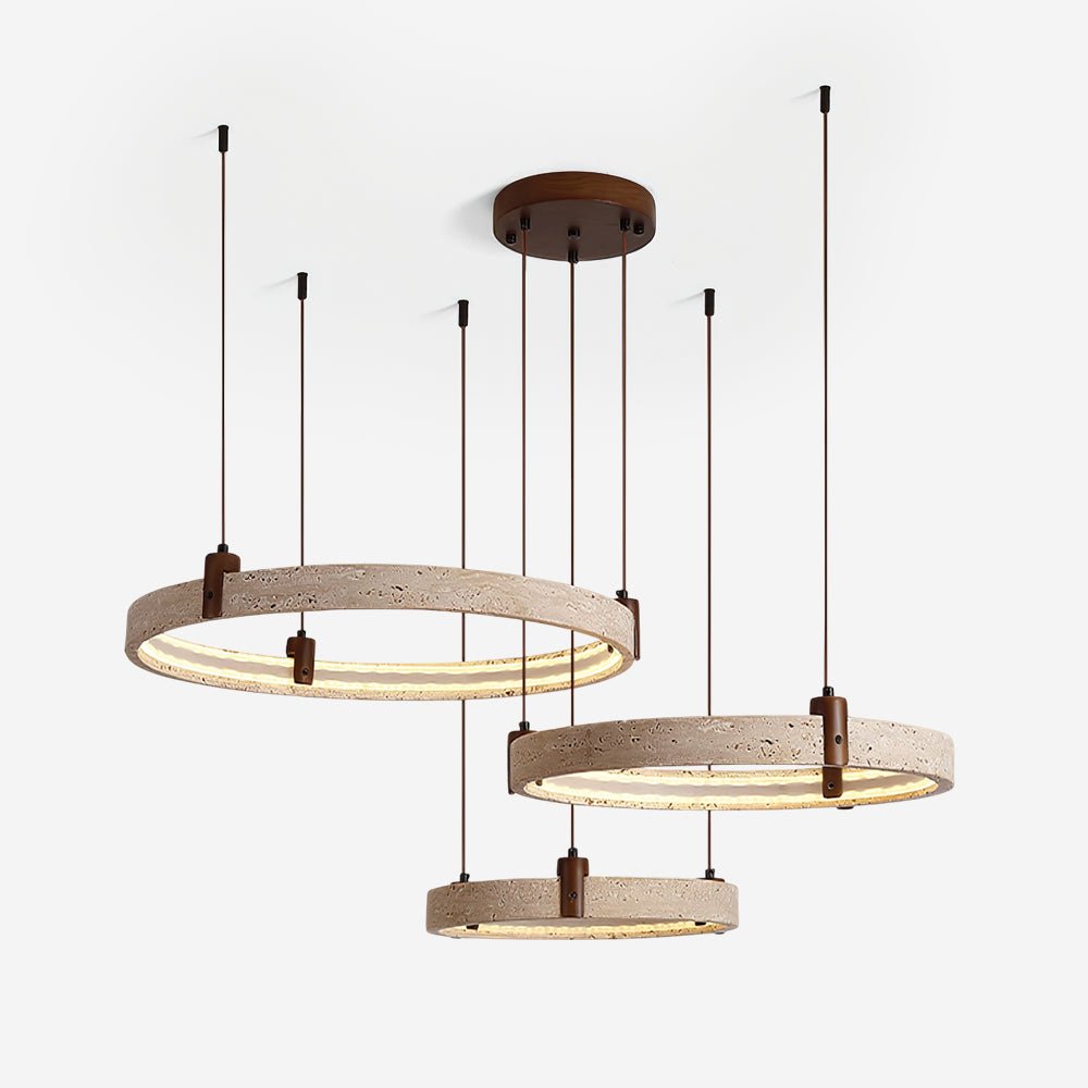 Celestial Orbit Travertine Chandelier - Vakkerlight