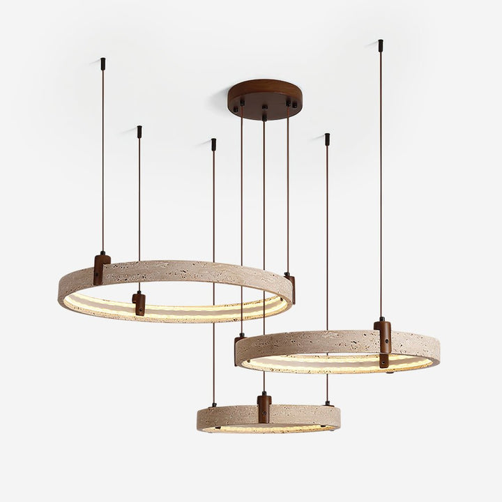 Celestial Orbit Travertine Chandelier - Vakkerlight
