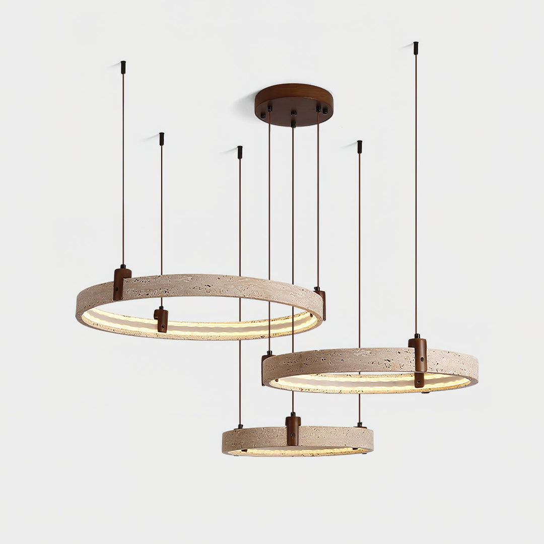 Celestial Orbit Travertine Chandelier - Vakkerlight
