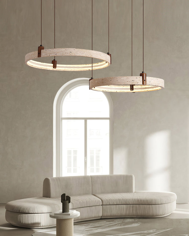 Celestial Orbit Travertine Chandelier - Vakkerlight