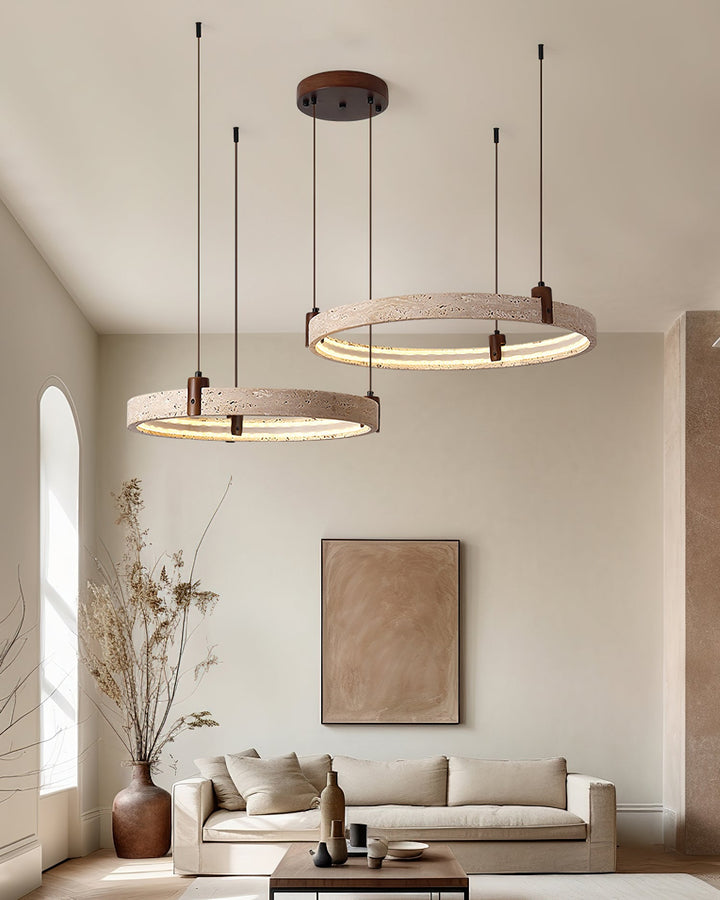 Celestial Orbit Travertine Chandelier - Vakkerlight