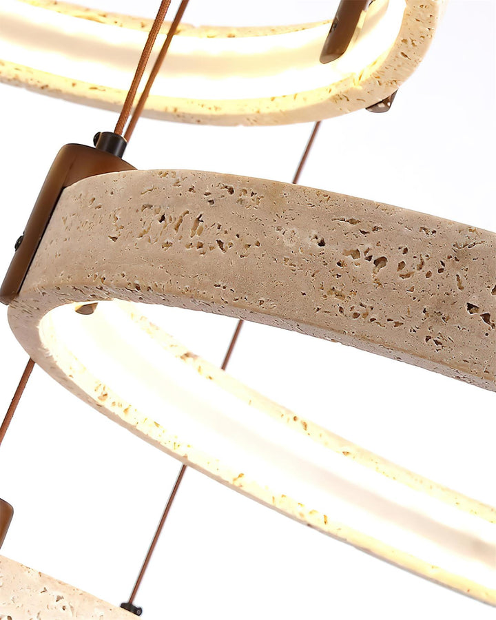 Celestial Orbit Travertine Chandelier - Vakkerlight