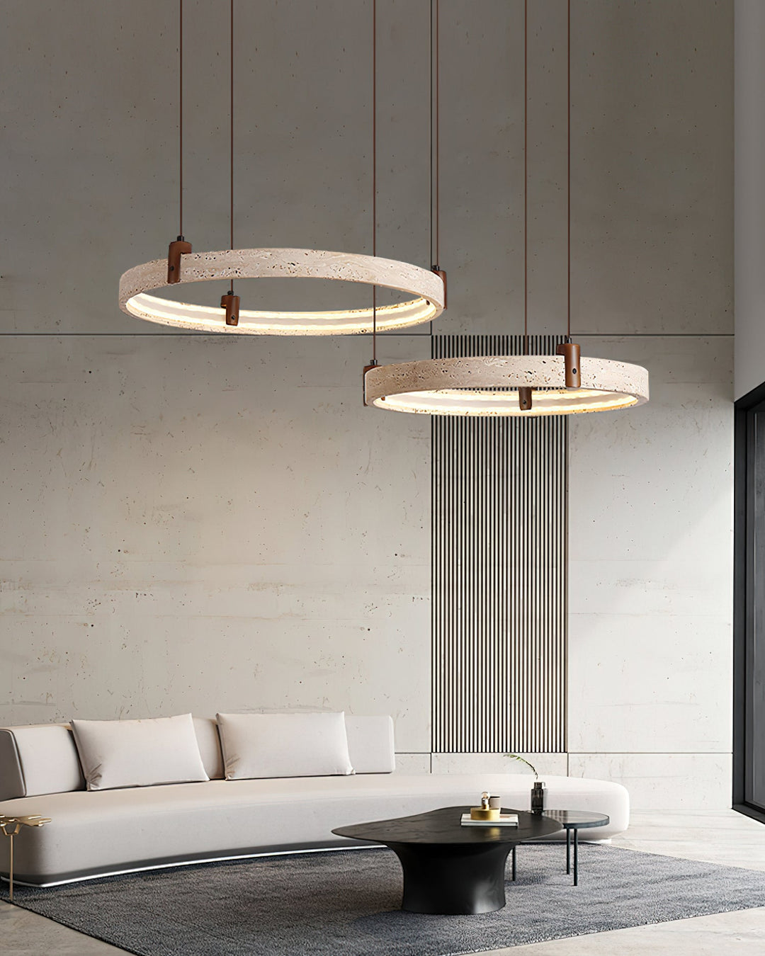 Celestial Orbit Travertine Chandelier - Vakkerlight