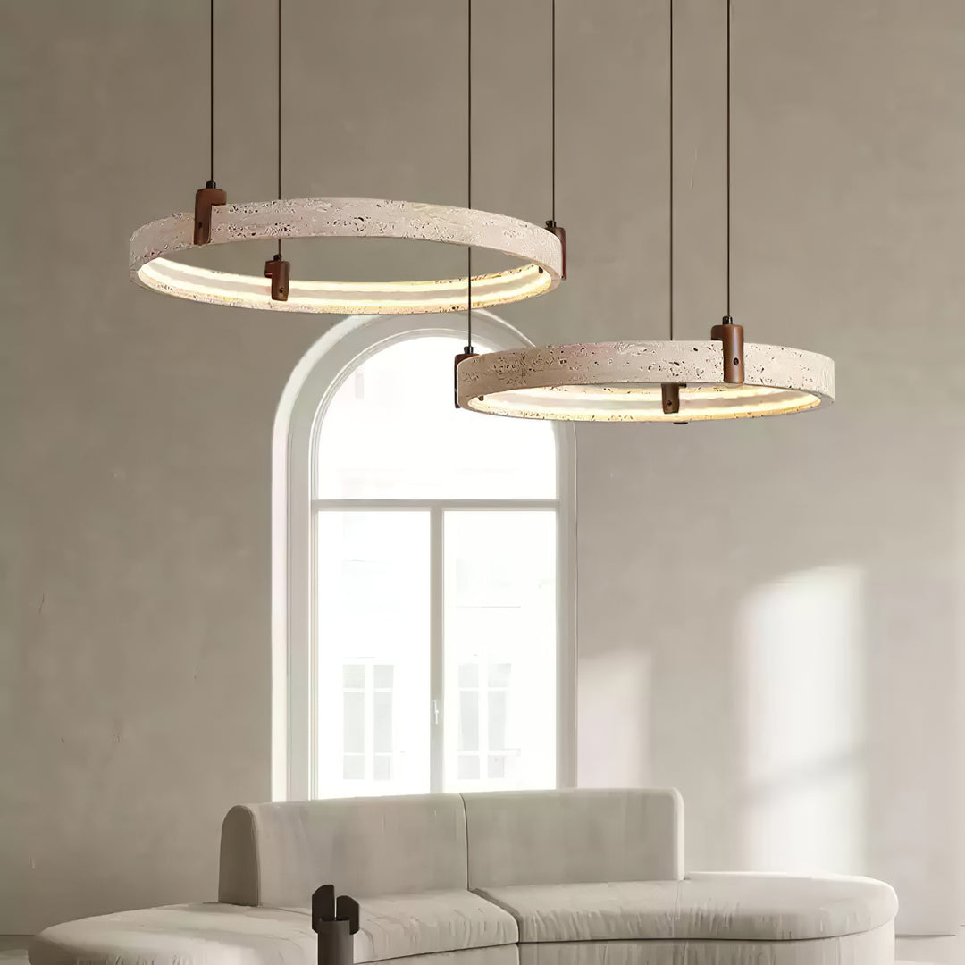 Celestial Orbit Travertine Chandelier - Vakkerlight