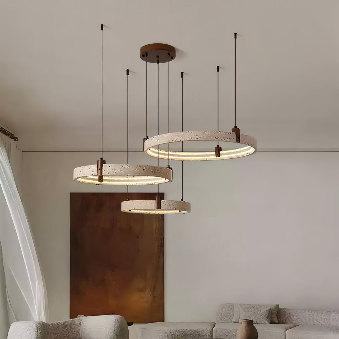 Celestial Orbit Travertine Chandelier - Vakkerlight