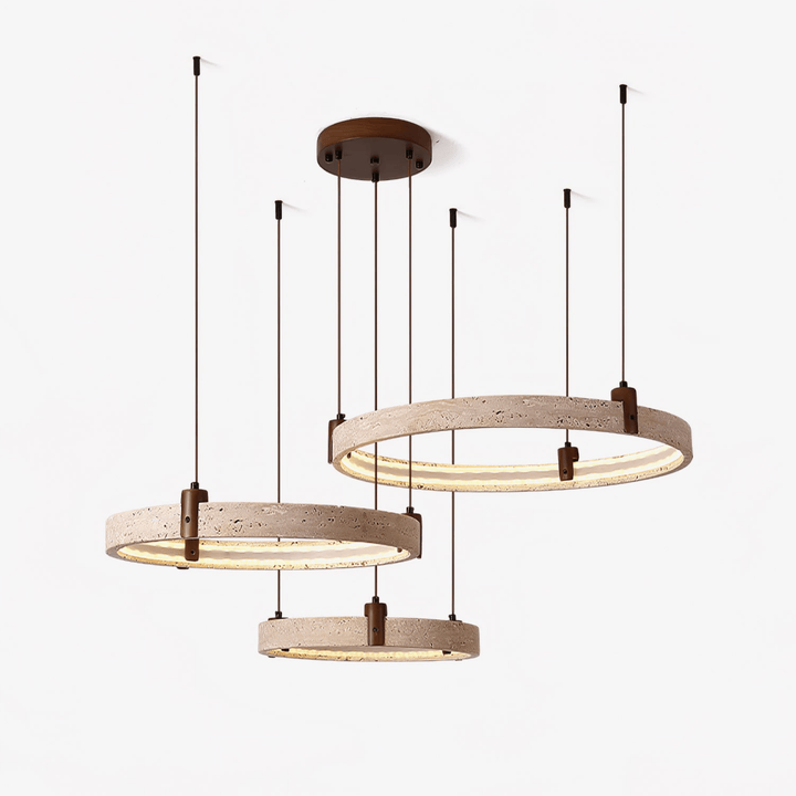 Celestial Orbit Travertine Chandelier - Vakkerlight