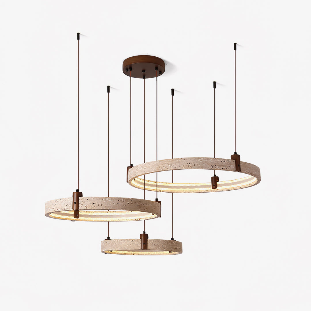 Celestial Orbit Travertine Chandelier - Vakkerlight