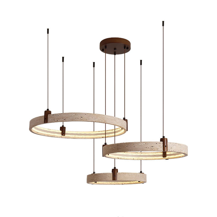 Celestial Orbit Travertine Chandelier - Vakkerlight