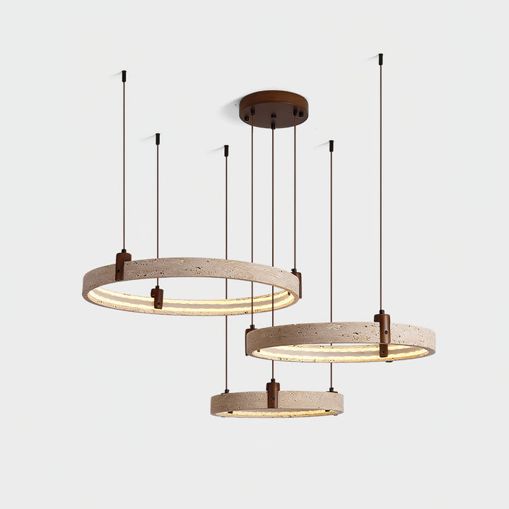 Celestial Orbit Travertine Chandelier - Vakkerlight