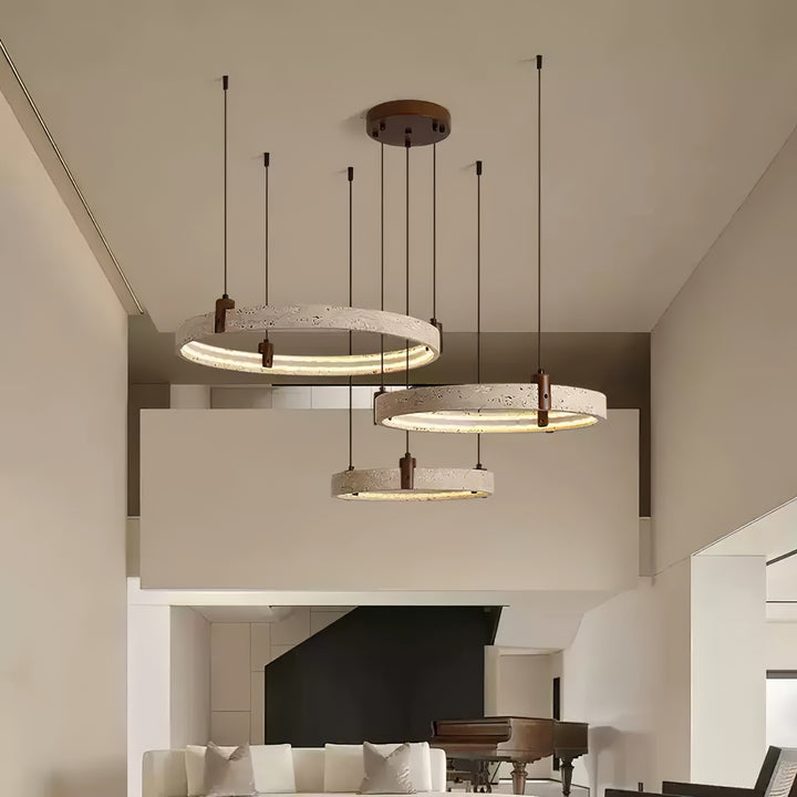 Celestial Orbit Travertine Chandelier - Vakkerlight