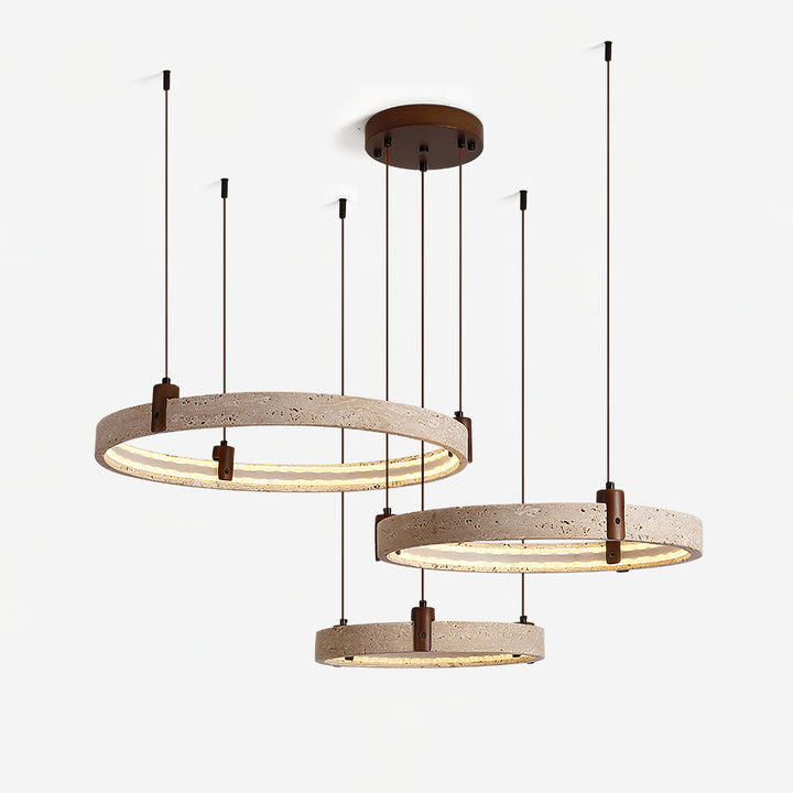 Celestial Orbit Travertine Chandelier - Vakkerlight