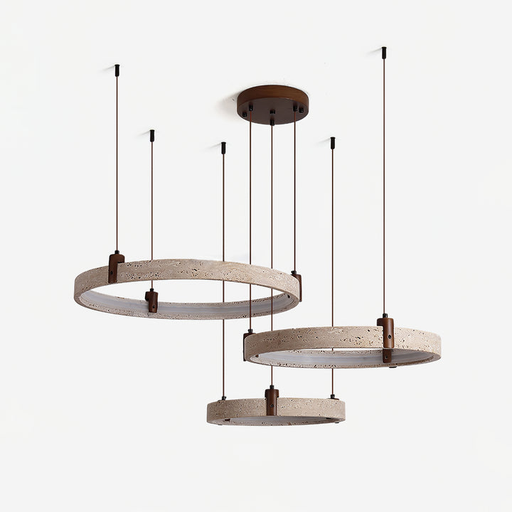 Celestial Orbit Travertine Chandelier - Vakkerlight