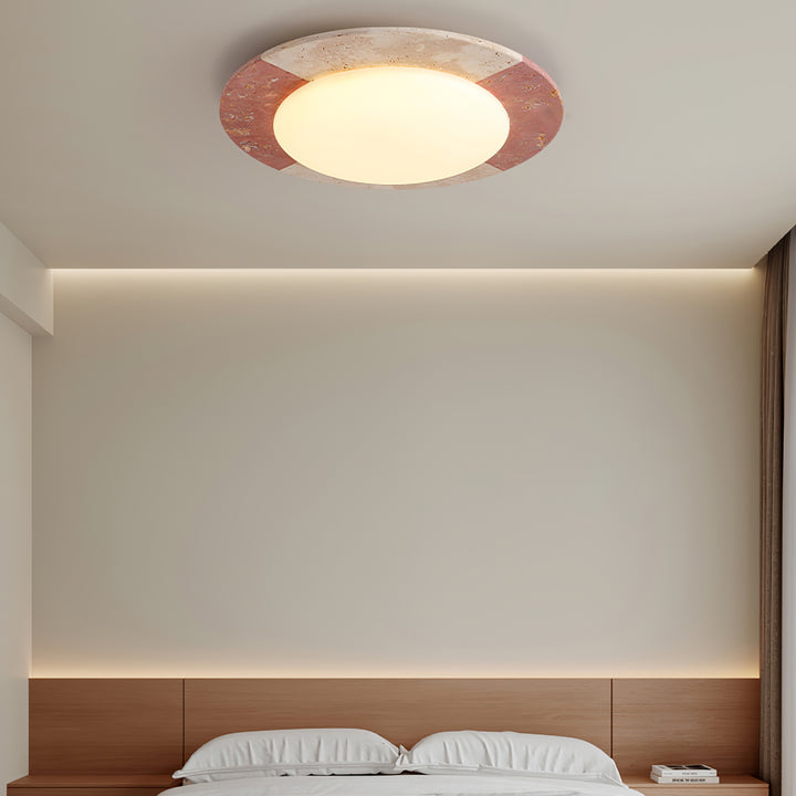 Celestial Travertine Ceiling Lamp