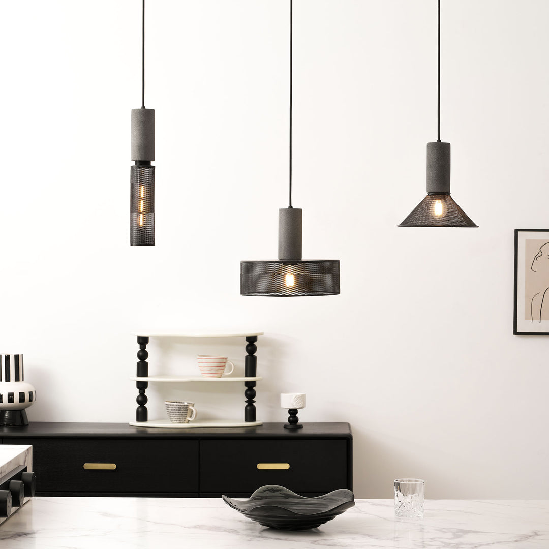 Cement Mesh Pendant Light