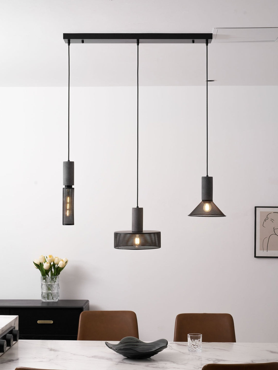 Cement Mesh Pendant Light