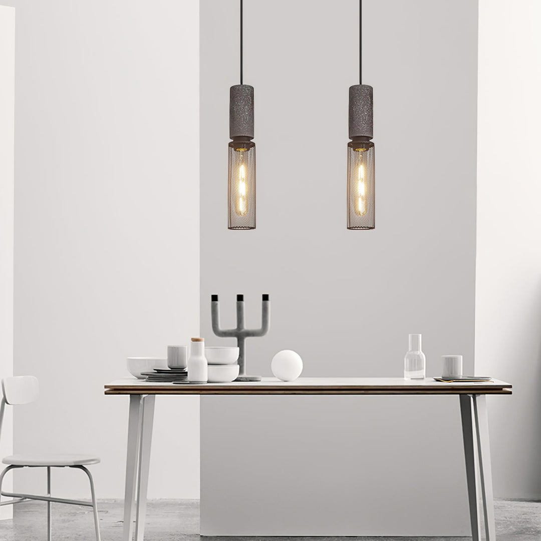 Cement Mesh Pendant Light