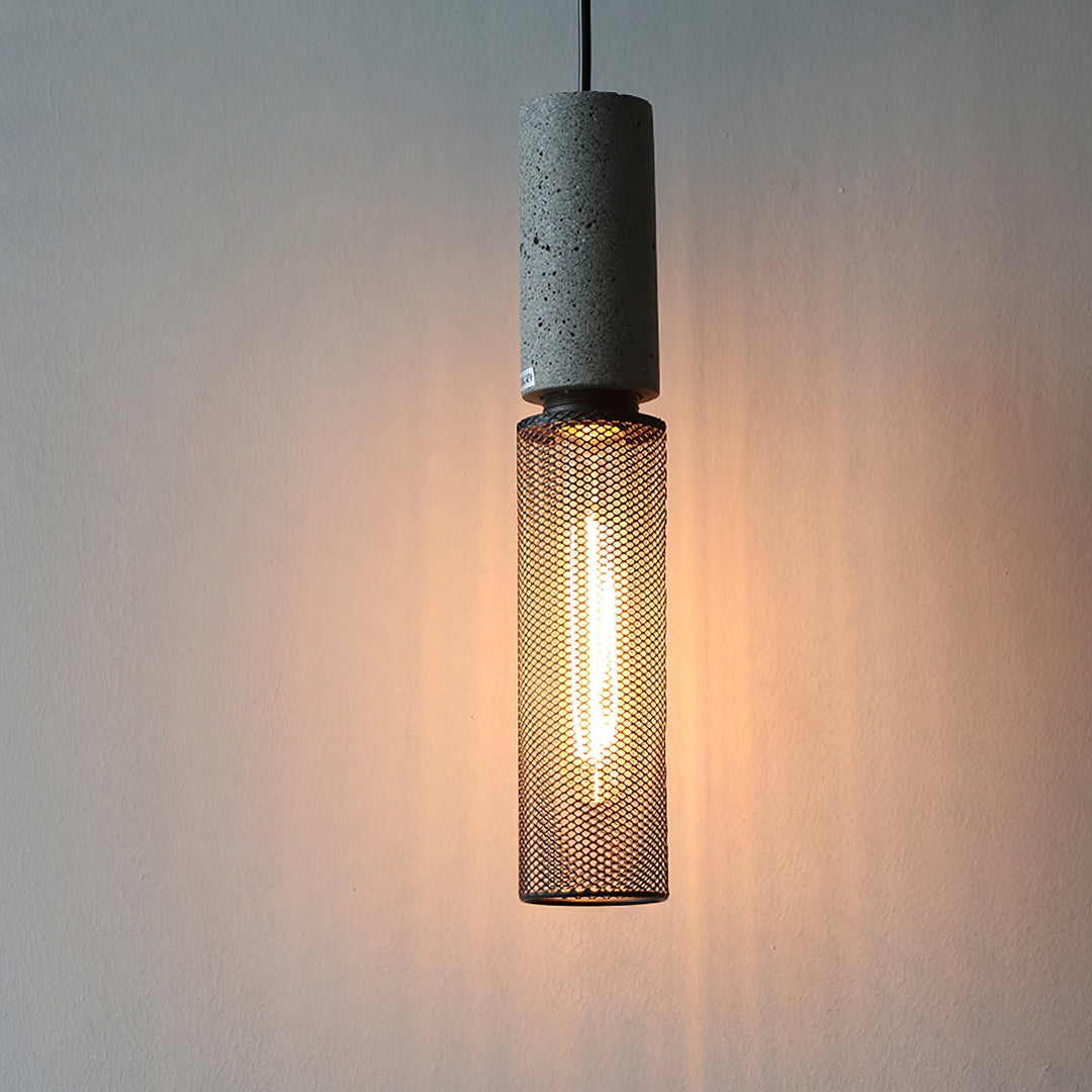 Cement Mesh Pendant Light