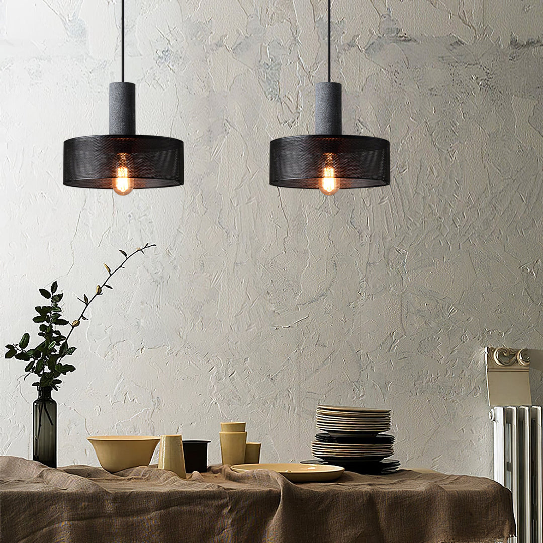 Cement Mesh Pendant Light