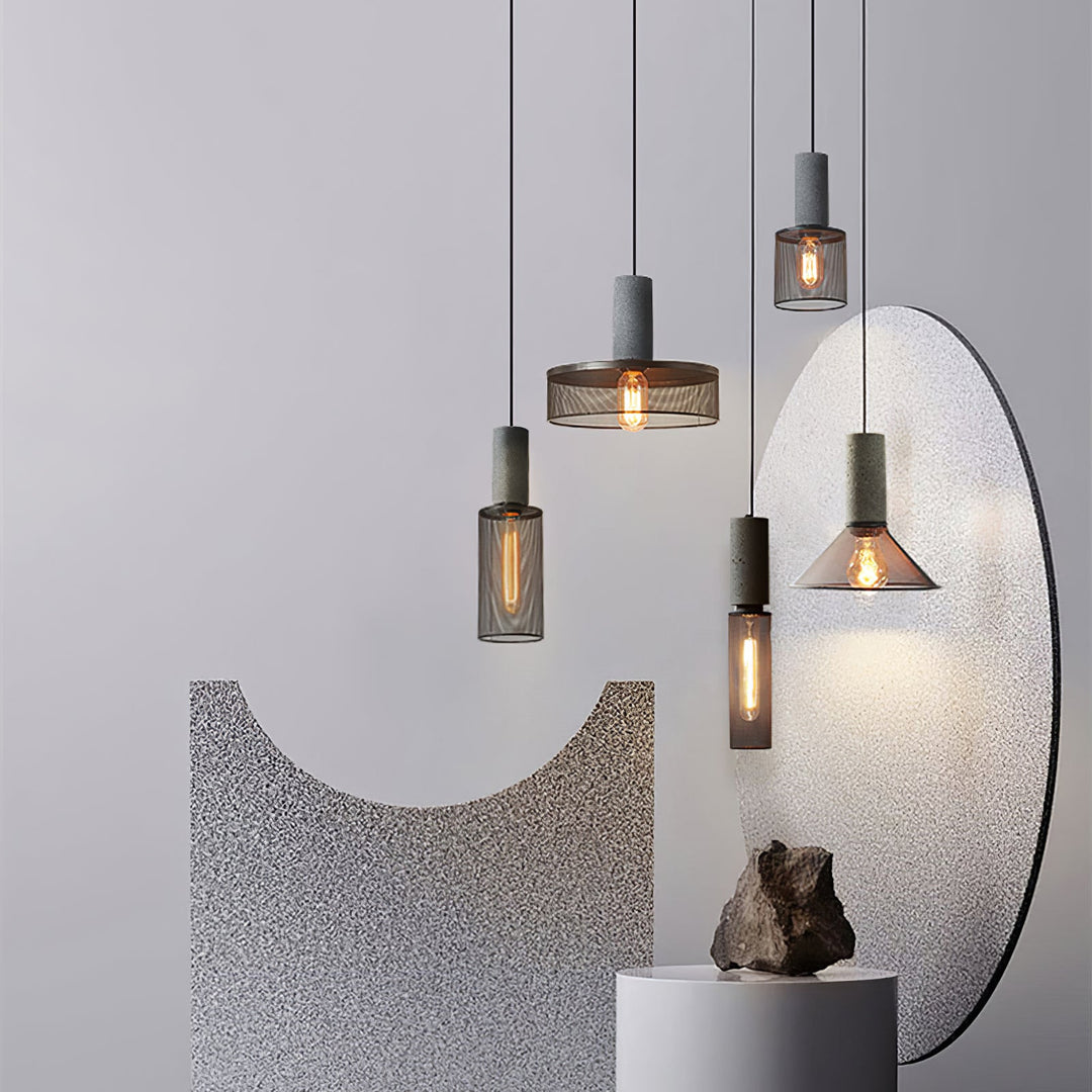 Cement Mesh Pendant Light