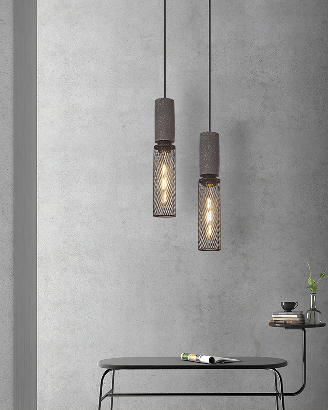 Cement Mesh Pendant Light