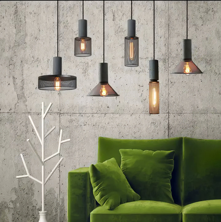 Cement Mesh Pendant Light