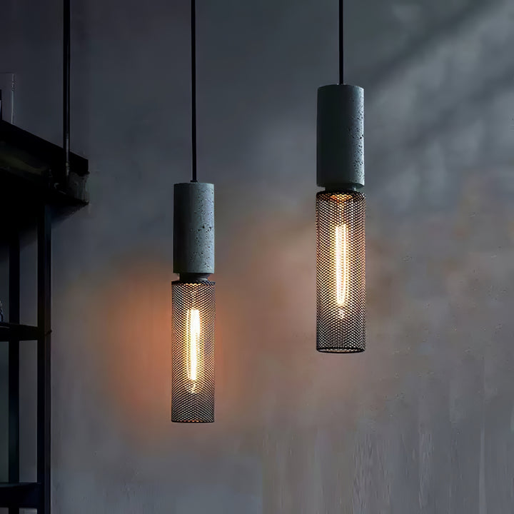 Cement Mesh Pendant Light