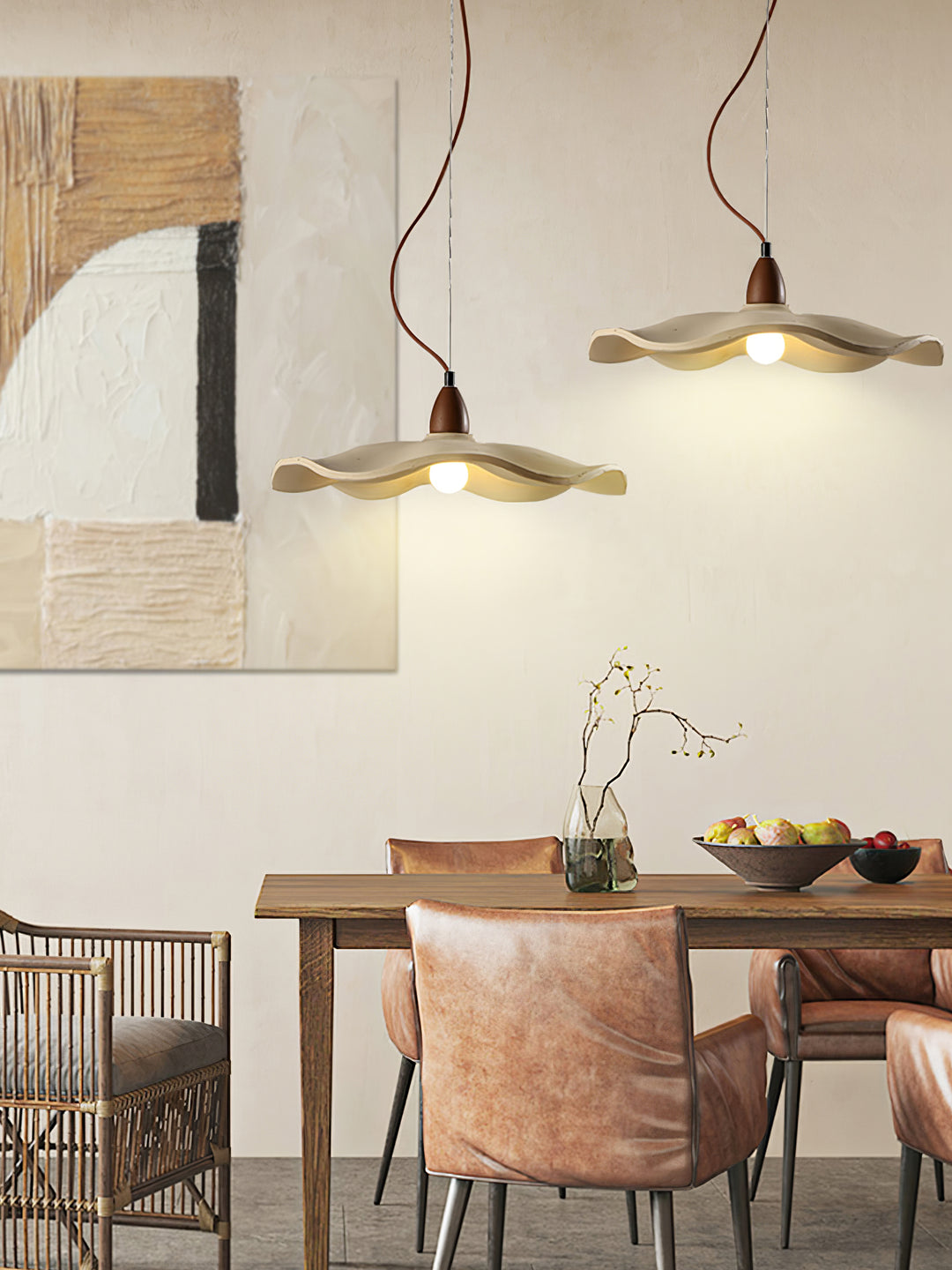 Cement Wave Pendant Light