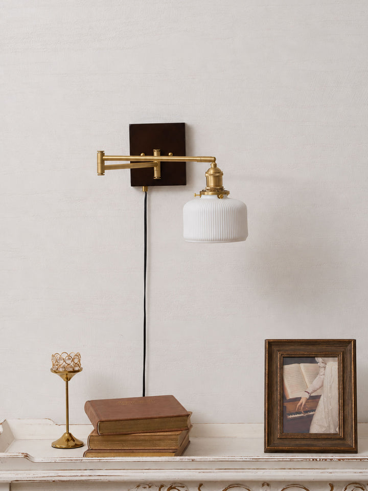 Ceramic Geometry Plug-in Wall Lamp