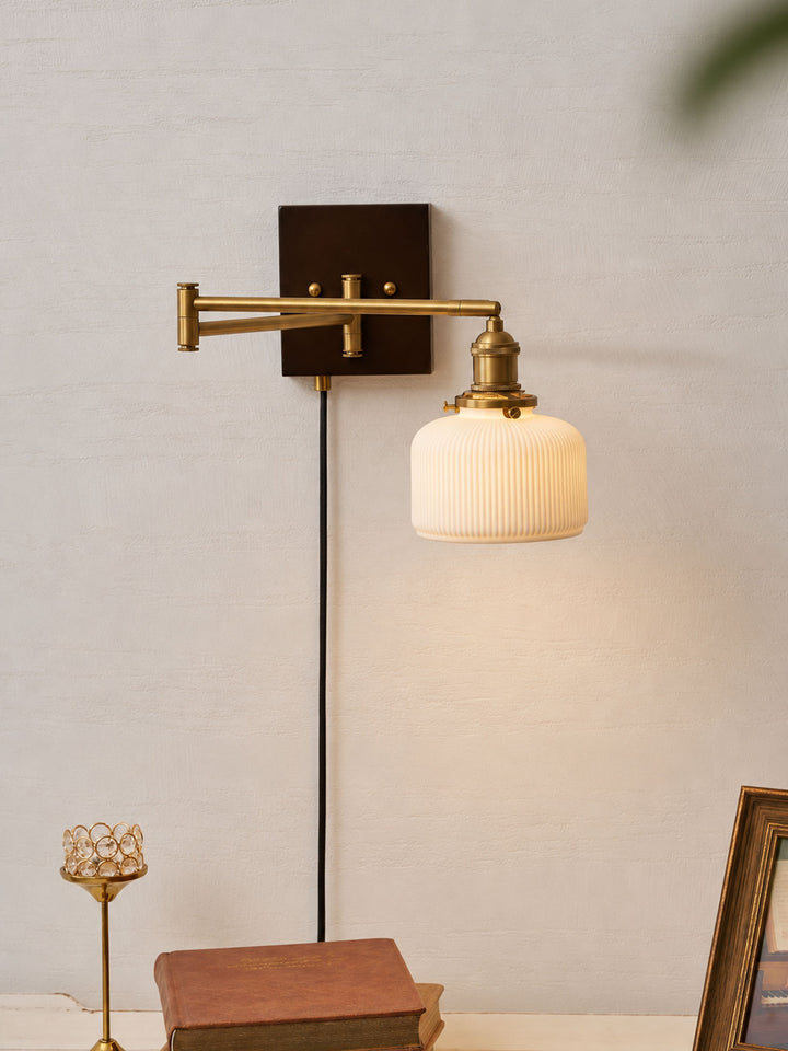 Ceramic Geometry Plug-in Wall Lamp