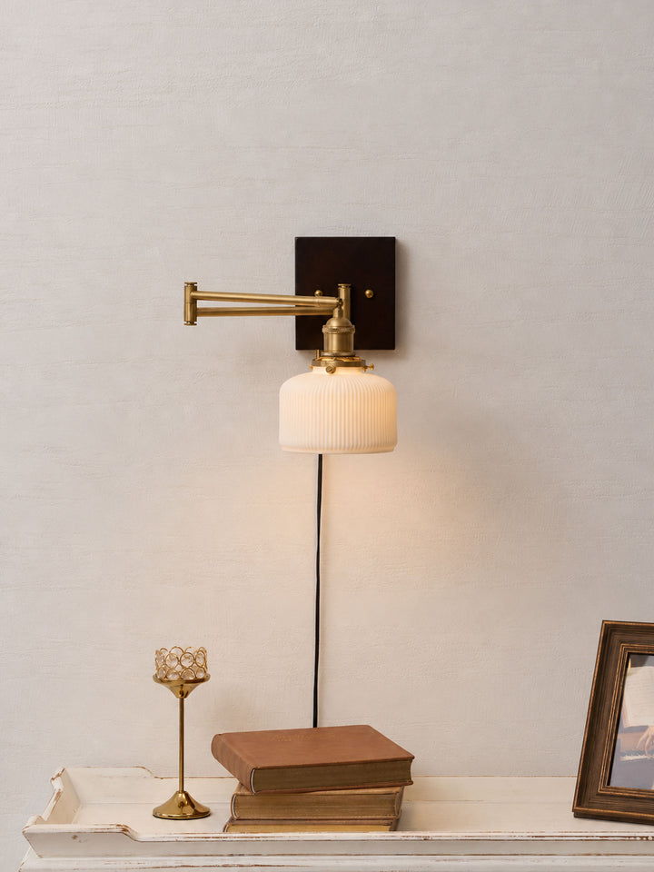 Ceramic Geometry Plug-in Wall Lamp