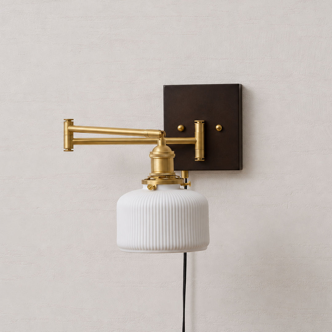 Ceramic Geometry Plug-in Wall Lamp