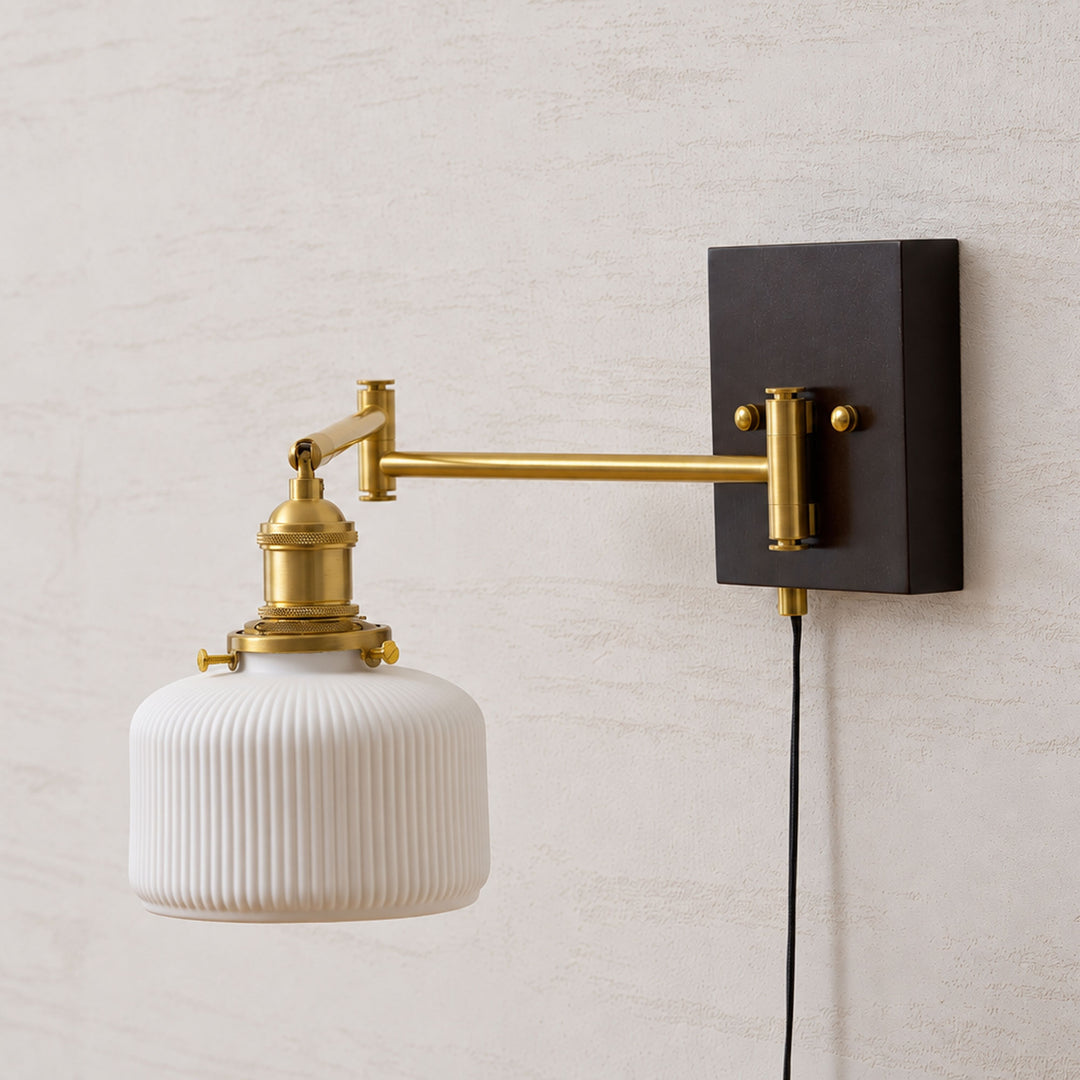 Ceramic Geometry Plug-in Wall Lamp