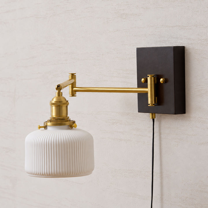 Ceramic Geometry Plug-in Wall Lamp