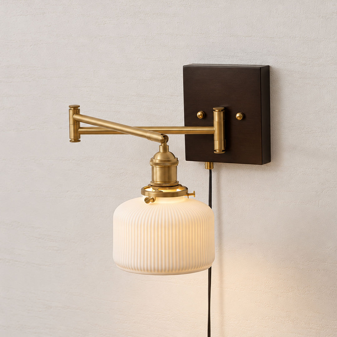Ceramic Geometry Plug-in Wall Lamp