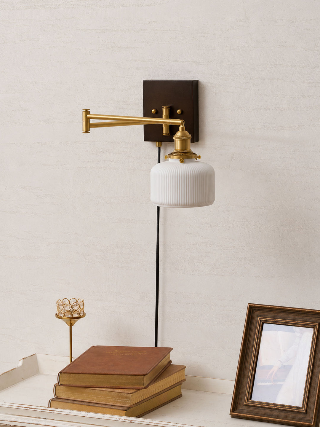 Ceramic Geometry Plug-in Wall Lamp
