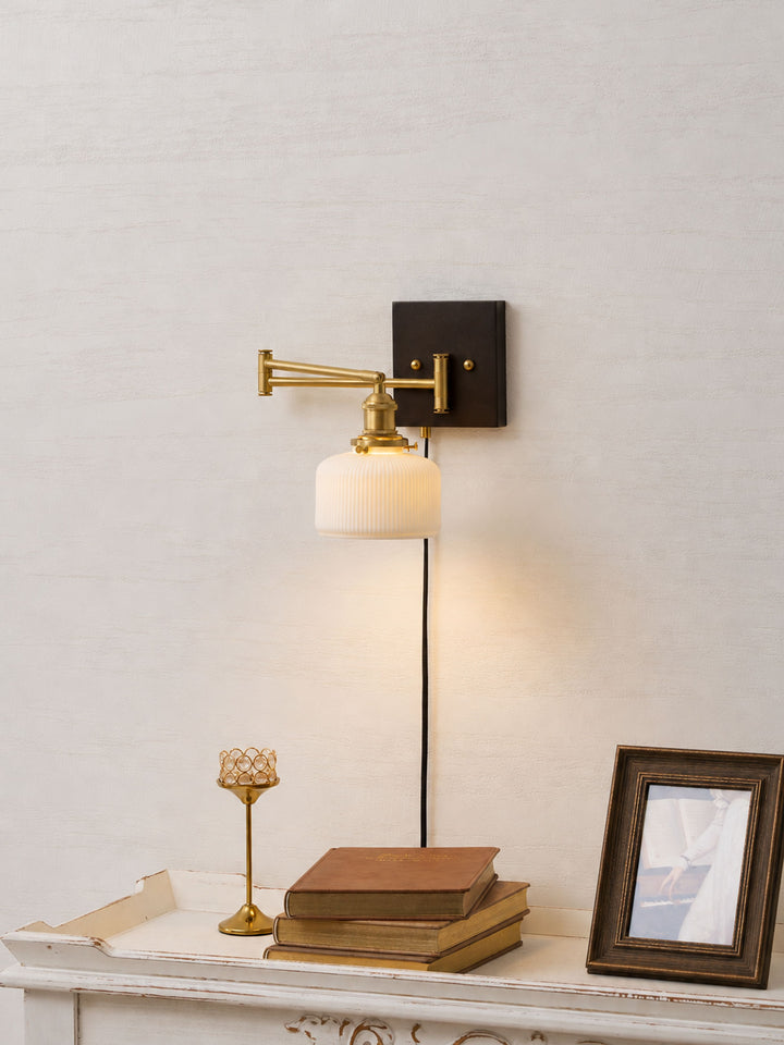 Ceramic Geometry Plug-in Wall Lamp