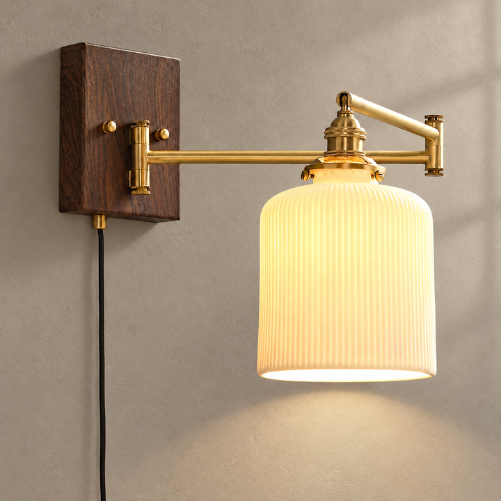 Ceramic Geometry Plug-in Wall Lamp