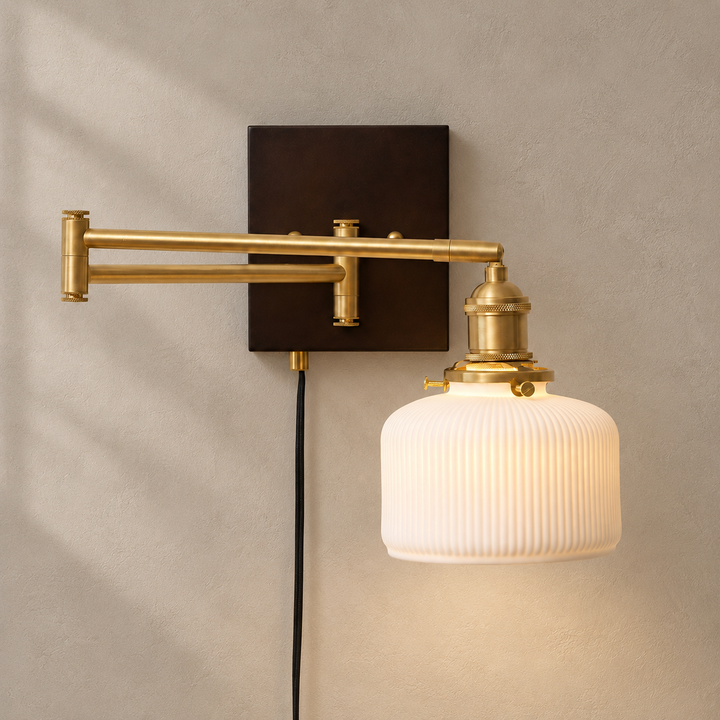 Ceramic Geometry Plug-in Wall Lamp