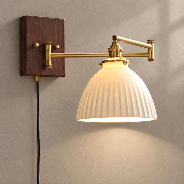 Ceramic Geometry Plug-in Wall Lamp