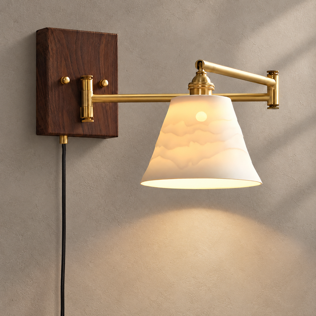 Ceramic Geometry Plug-in Wall Lamp