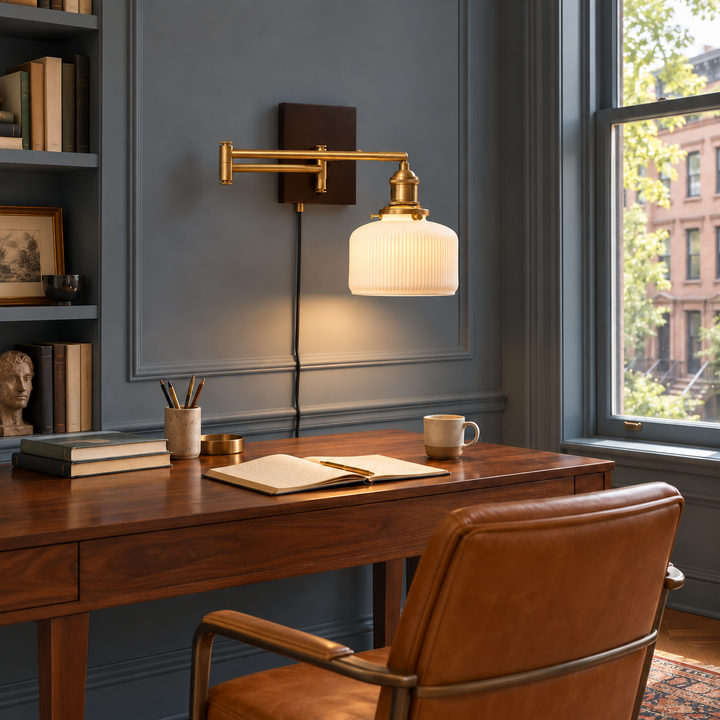 Ceramic Geometry Plug-in Wall Lamp
