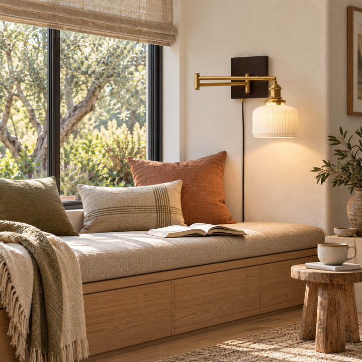 Ceramic Geometry Plug-in Wall Lamp