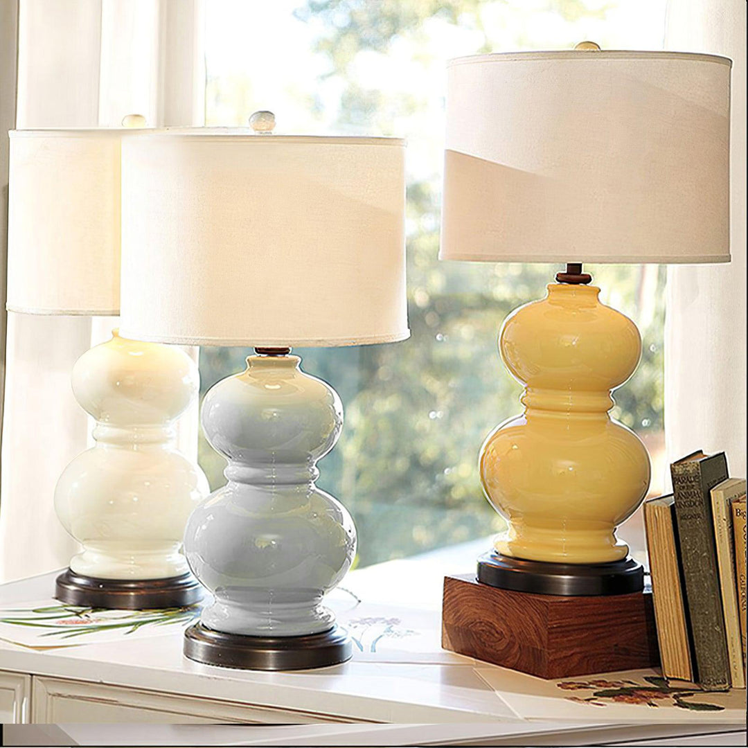 Ceramic Gourd Table Lamp - Vakkerlight