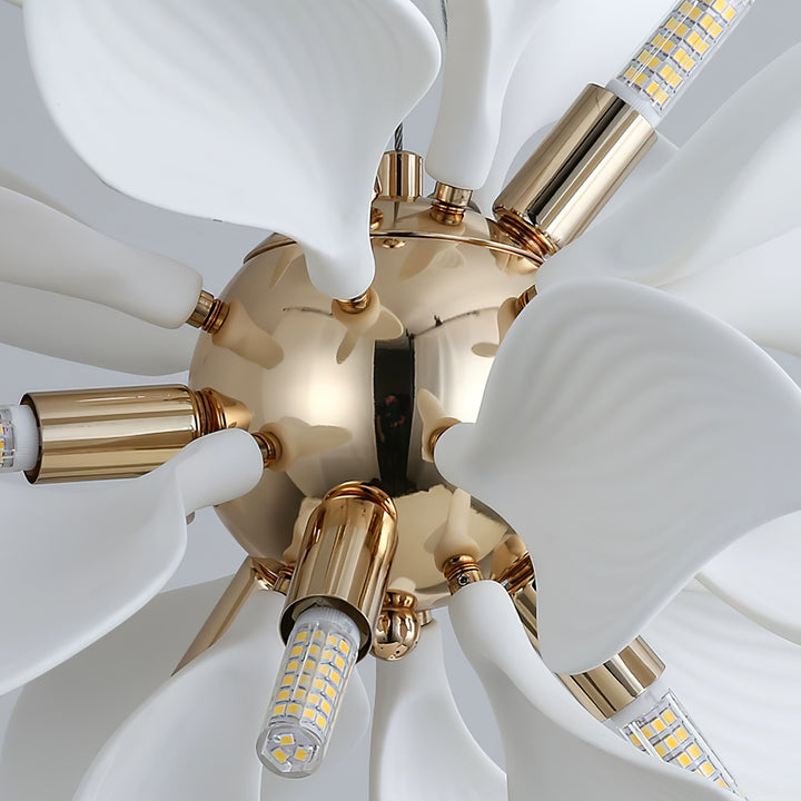 Ceramic Petals Blooming Chandelier