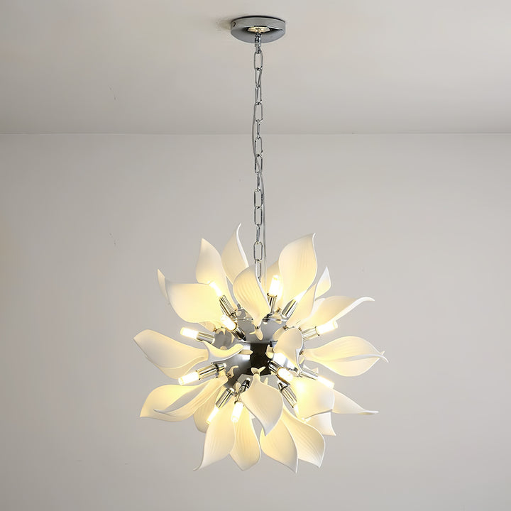 Ceramic Petals Blooming Chandelier