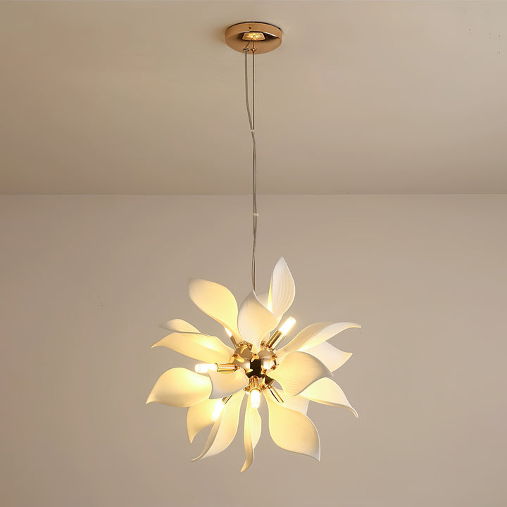 Ceramic Petals Blooming Chandelier