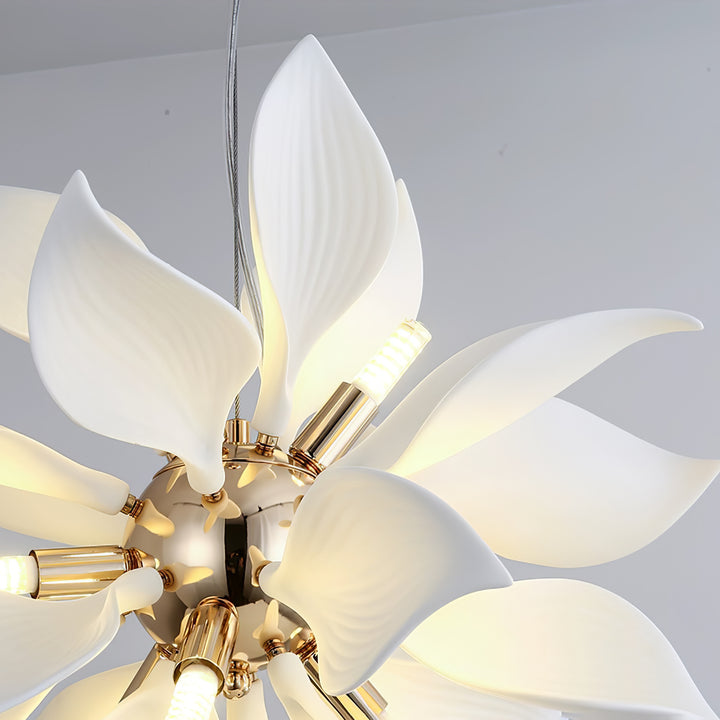 Ceramic Petals Blooming Chandelier